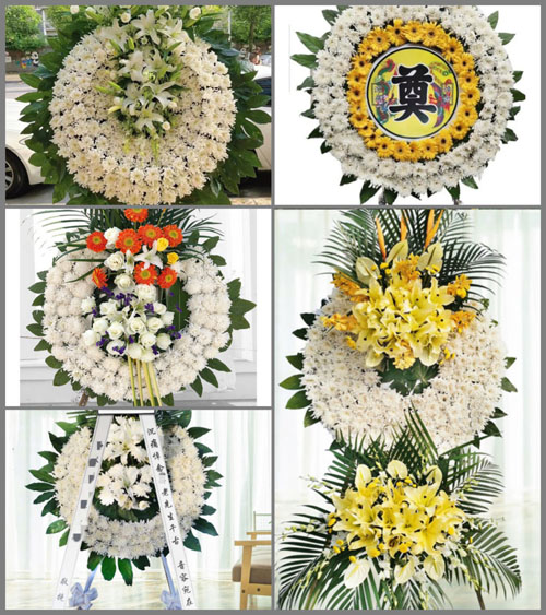 广东佛山市顺德区勒流街道江村村花圈速递